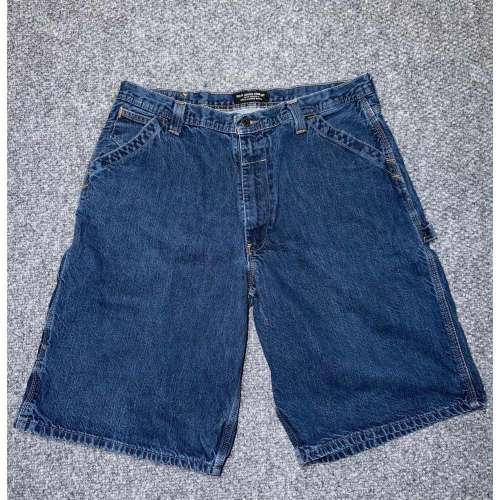 Polo Jeans Co. Ralph Lauren Canton Carpenter Denim Shorts Size 38